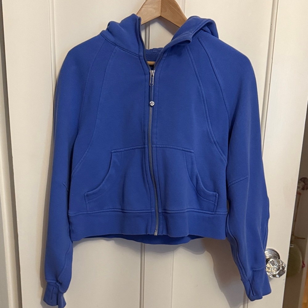 Lululemon scuba Blue Zip-Up Hoodie